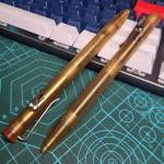 WANERSEN Ultem Amber Titanium Fountain Pen