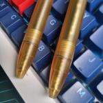 WANERSEN Ultem Amber Titanium Fountain Pen