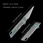 Raven Titanium EDC Folding Utility Knife