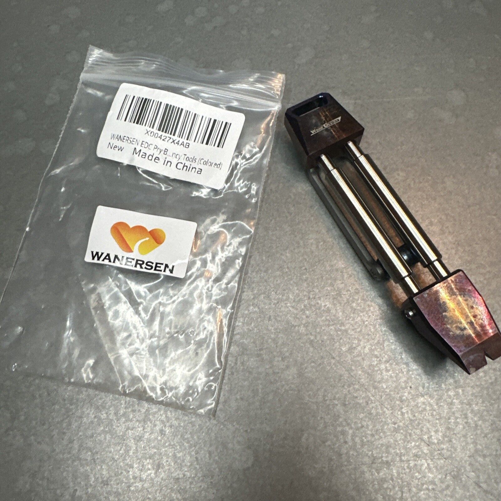 WANERSEN Titanium EDC Pry Bar Emergency Tool