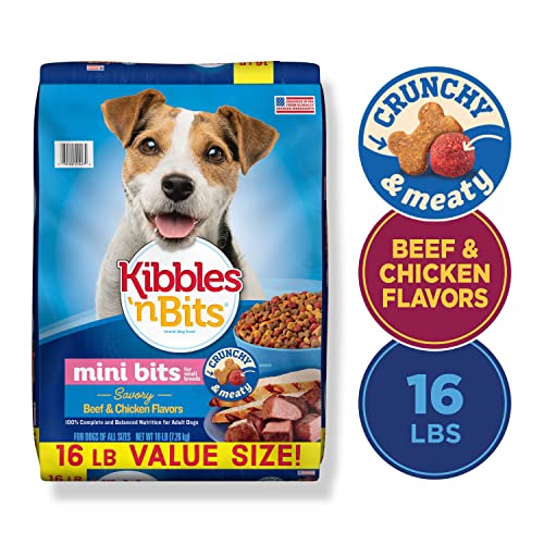 Kibbles 'N Bits Small Breed Mini Bits, Beef & Chicken, 16 lbs