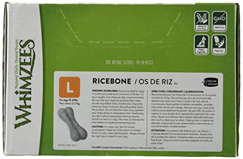 Paragon Whimzees 50 Rice Bone Dental Treats Box