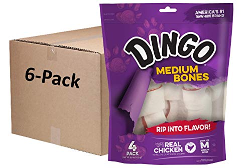 24 Ct Dingo Medium Rawhide Bone Chews for Dogs