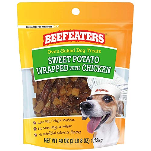 Beefeaters Sweet Potato Wrapped Chicken Dog Treats 40oz