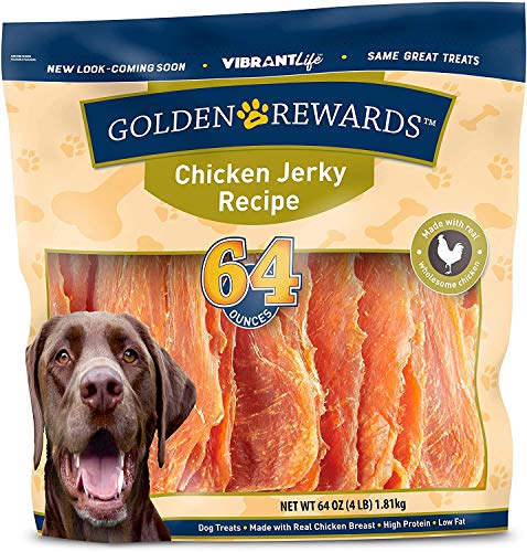 Golden Rewards Chicken Jerky Dog Treats, 64 oz