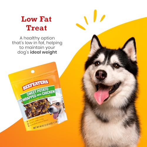 Beefeaters Sweet Potato Wrapped Chicken Dog Treats 40oz