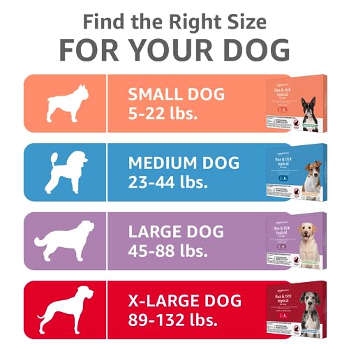 Flea and Tick Treatment for Medium Dogs, 3 Pack