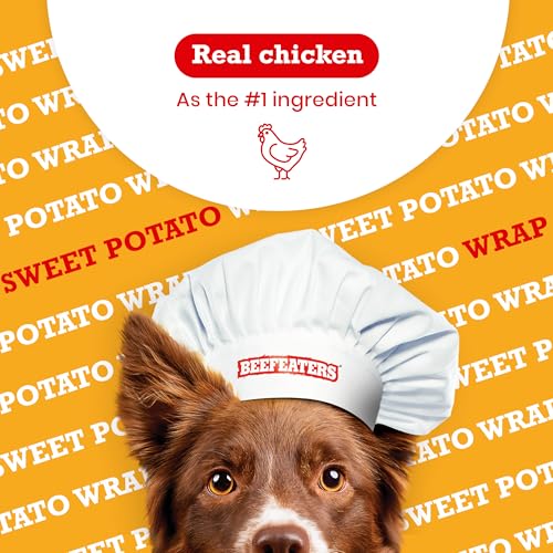 Beefeaters Sweet Potato Wrapped Chicken Dog Treats 40oz