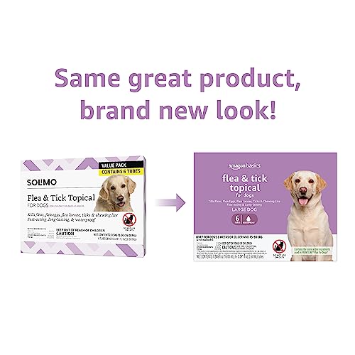 Unscented Flea & Tick Treatment for Large Dogs (45-88 lbs)