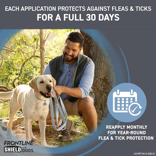 Frontline Shield Flea & Tick Treatment for Large Dogs