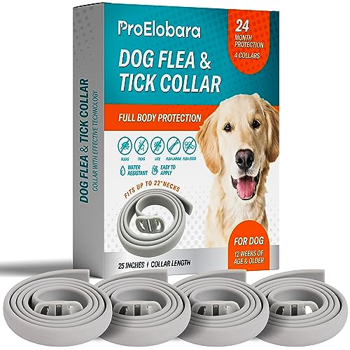 24 Month Protection Dog Flea Tick Prevention Collar Pack