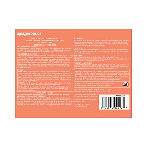 Unscented Flea and Tick Treatment for Small Dogs