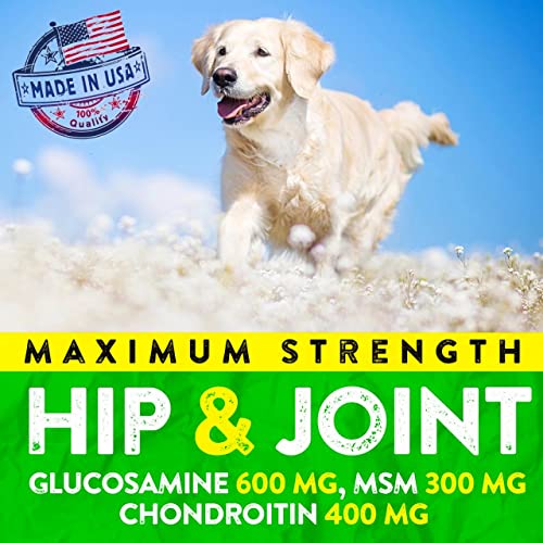 USA Made Dog Joint Supplement with Hemp & Glucosamine