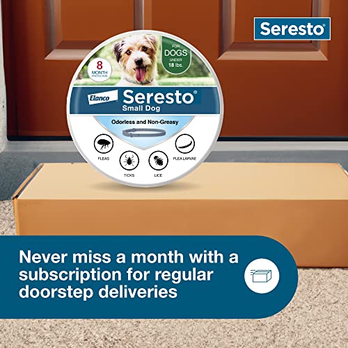 Seresto Small Dog Flea & Tick Collar | 8 Months Protection