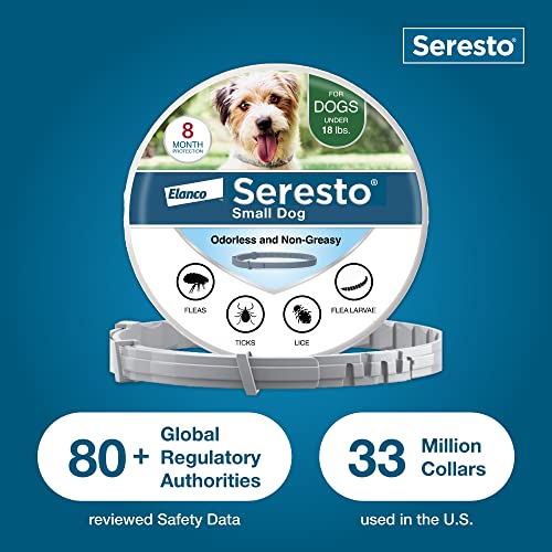 2 Pack Seresto Collar for Small Dogs Under 18lbs