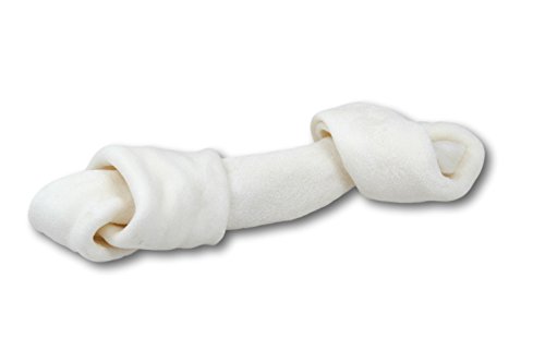 Natural Beef Rawhide Bones for Aggressive Chewers, 16-Pack