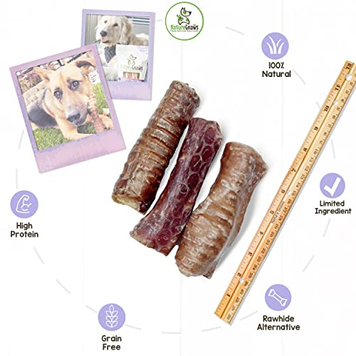 Premium Natural Beef Trachea Wraps - Long Lasting Chew