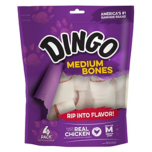 24 Ct Dingo Medium Rawhide Bone Chews for Dogs