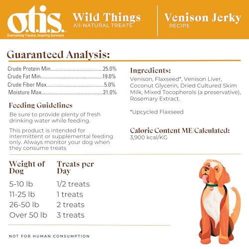 Wild Things Venison Jerky Dog Treats | Protein-Packed
