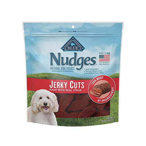 Blue Buffalo Beef Jerky Cuts Natural Dog Treats 16oz