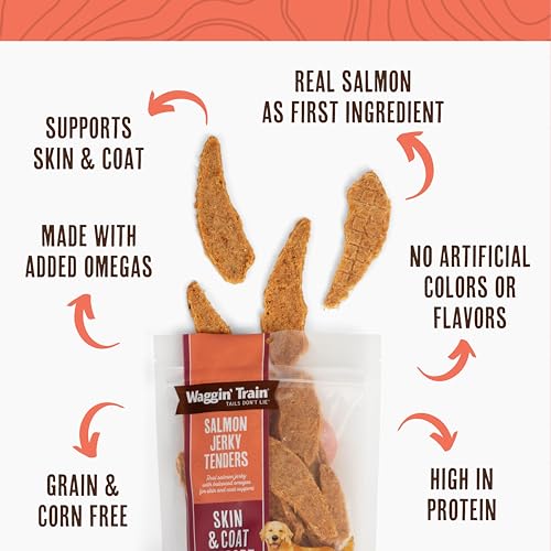 Salmon Jerky Tenders for Healthy Skin & Coat