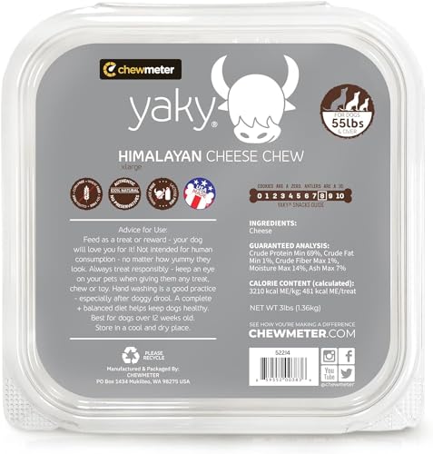 Himalayan Yak Cheese Dog Chews for Aggressive Chewers