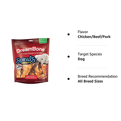 DreamBone Chicken, Beef, Pork Dog Chew Sticks, 18ct