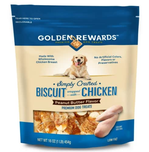 Chicken Wrapped Biscuit Dog Treats, 16 oz