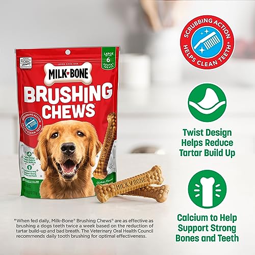 Milk-Bone Brushing Chews: Large Dog Dental Treats