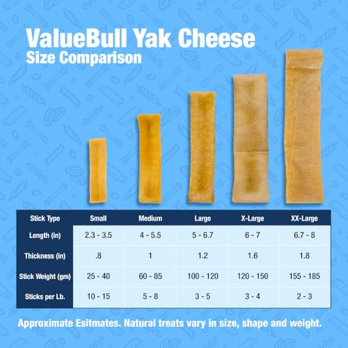Large ValueBull Himalayan Yak Cheese Chews - 25 ct