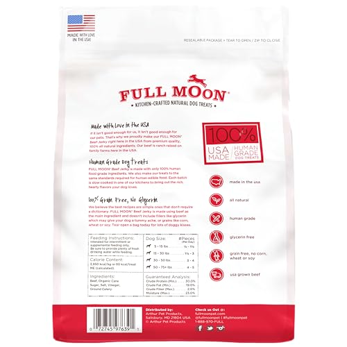 Full Moon Beef Jerky - Natural Dog Treats USA