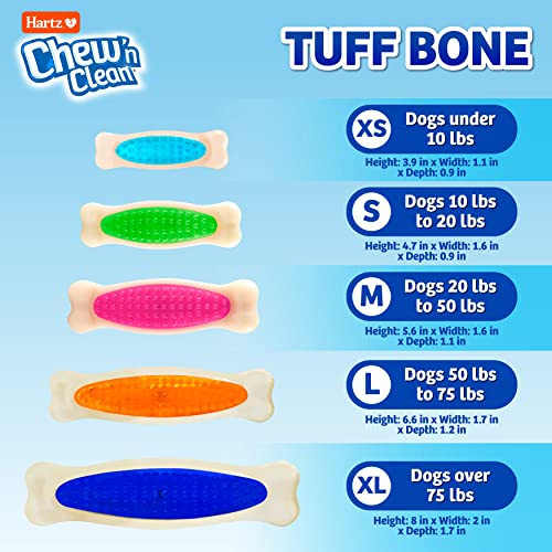 Hartz Tuff Bone Bacon Scented Dog Chew Toy