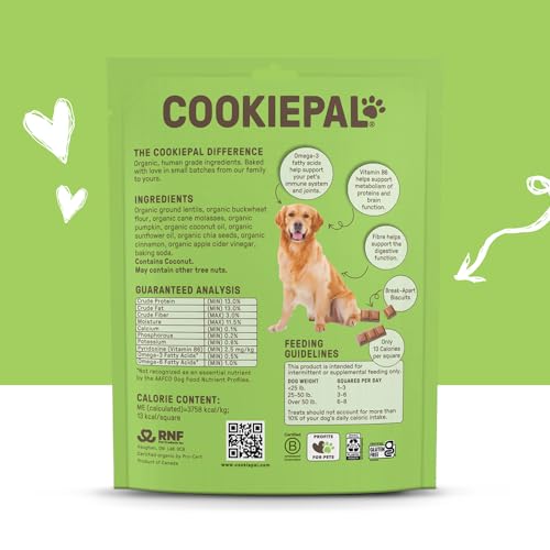 Organic Pumpkin & Chia Dog Biscuits, 10oz (3-pack)