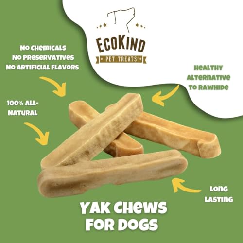 EcoKind Yak Cheese Dog Chews | Healthy & Long-Lasting