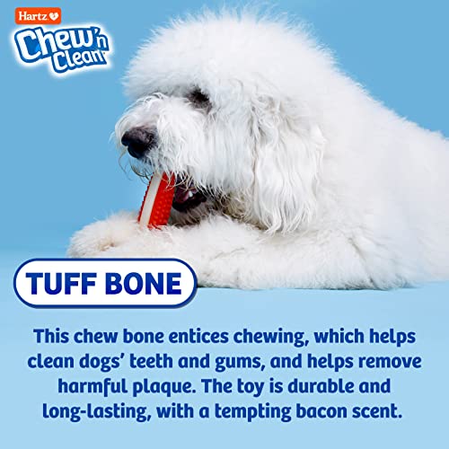 Hartz Tuff Bone Bacon Scented Dog Chew Toy