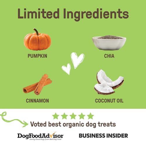 Organic Pumpkin & Chia Dog Biscuits, 10oz (3-pack)