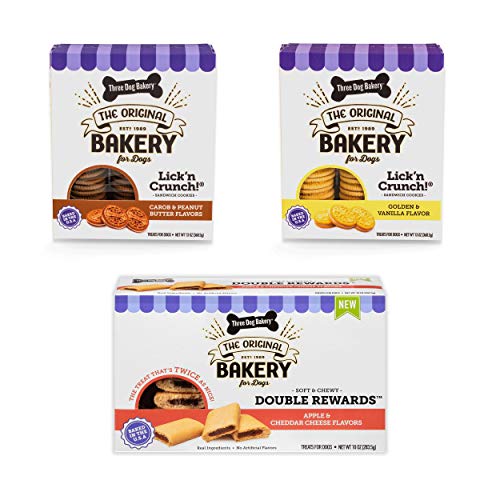 Three Dog Bakery Classic Cookies Variety Pack for Dogs