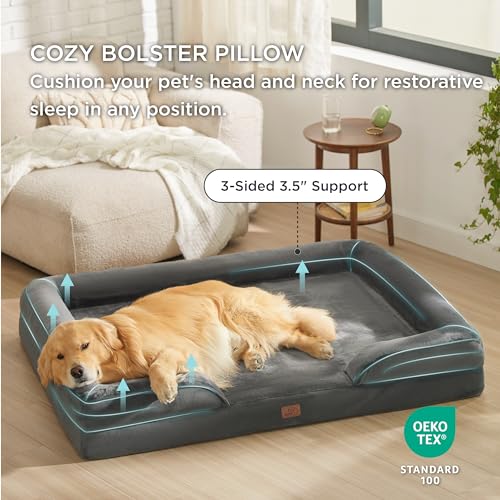 Washable Orthopedic XXL Dog Bed for Giant Dogs