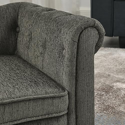 TEFUNE Pet Sofa with Breathable Linen for Medium Dogs