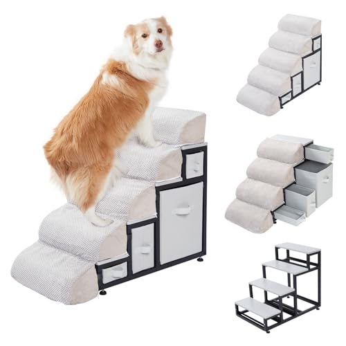 DOICAH 26" Pet Stairs for Medium/Small Dogs & Cats