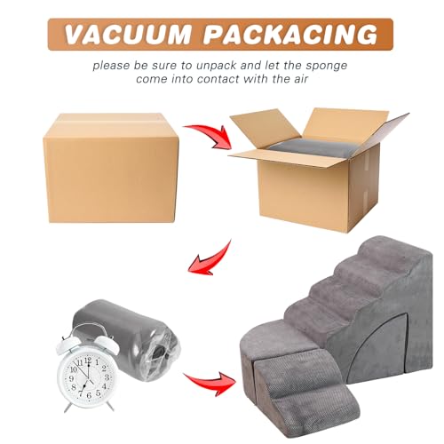 30" Multifunctional Dog Stairs for High Beds, Non-Slip