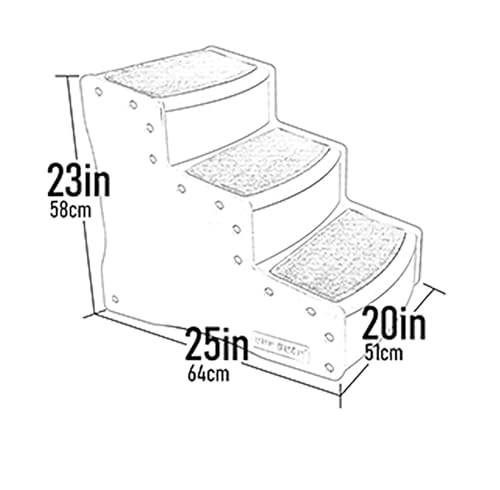 Extra Wide Pet Stairs for Dogs/Cats up to 200lbs