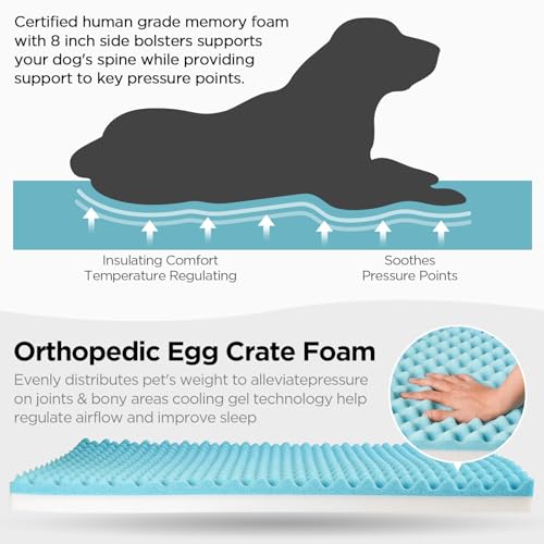 Memory Foam Orthopedic Dog Sofa Bed for Large Dogs
