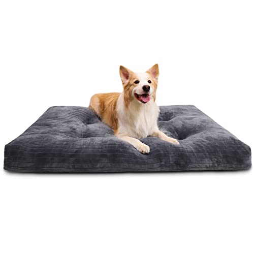 Large Dogs Deluxe Thick Flannel Dog Crate Bed