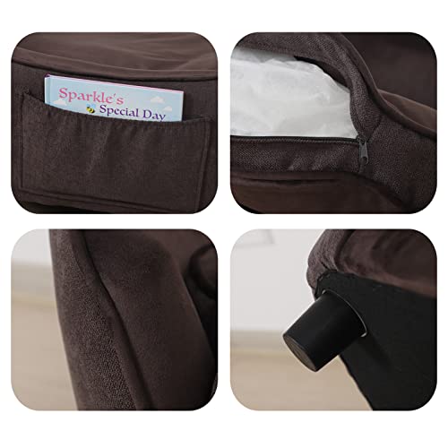 Velvet & Linen Pet Sofa Bed for Small Pets