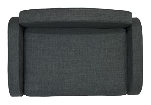 Modern pet sofa with removable mattress cover, espresso/gray