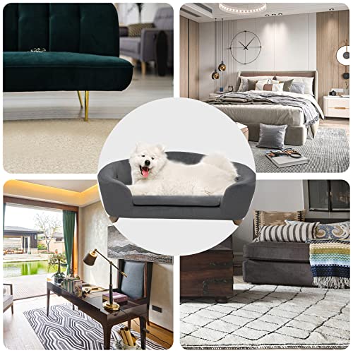 SHAVI Luxury Large Dog Couch for Medium Dogs