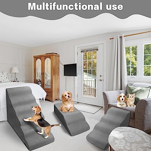MALOROY 6-step Dog Stairs for High Beds