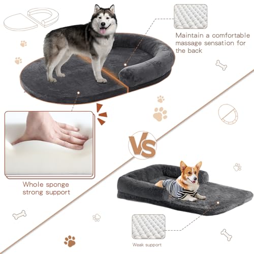 Large Dog Bed for Humans, Memory Foam Orthopedic