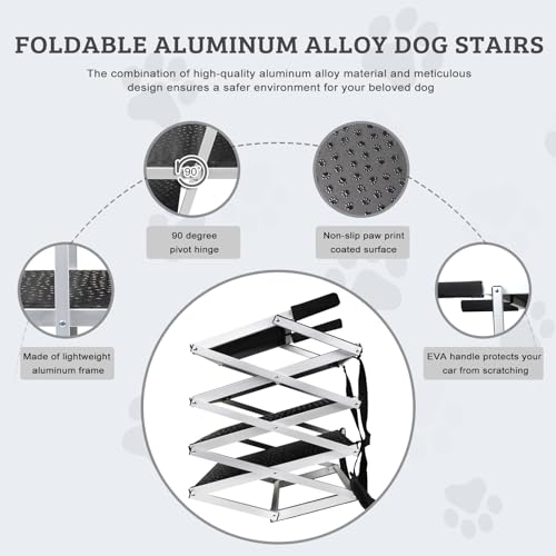 Foldable Extra Wide Dog Car Ramp for Large Dogs
